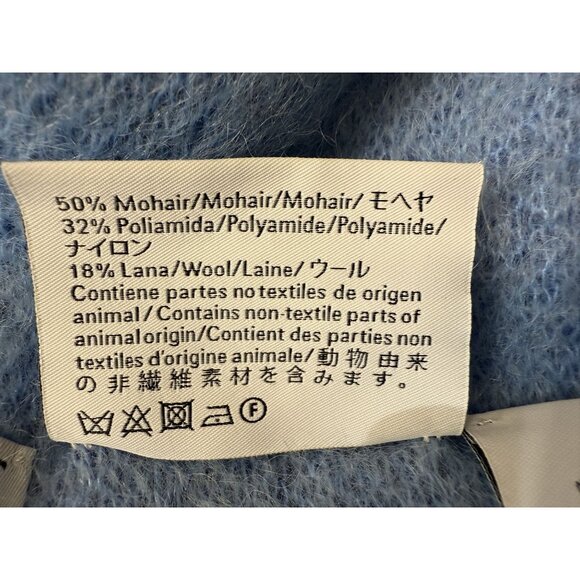 Loewe X Studio Ghibli Totoro Beanie Hat Blue Camouflage Eyes Design 50% Mohair W main image 9